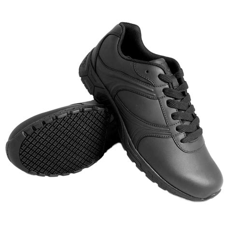 all black non slip sneakers